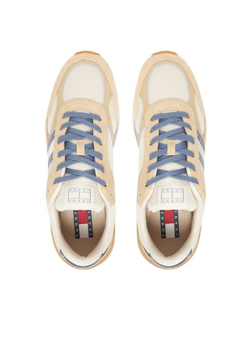Sneaker beige in pelle Tommy Jeans | EM0EM01537AB9
